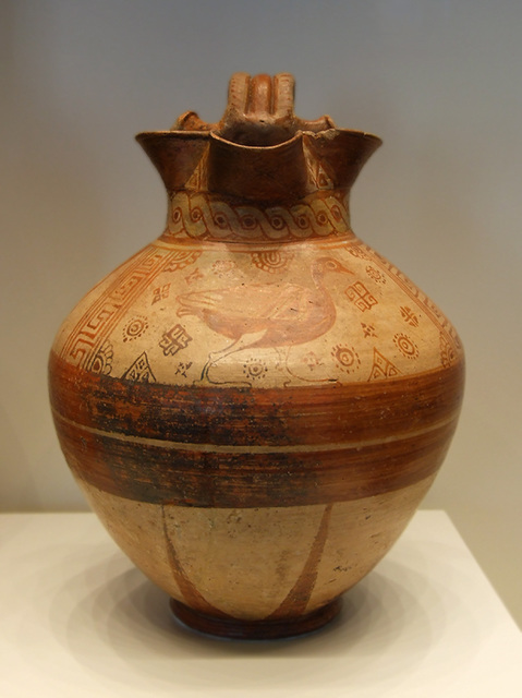 Trefoil Oinochoe with a Waterbird in the Getty Villa, July 2008