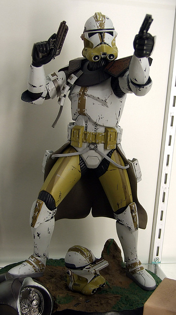 Clone Trooper Statue at FAO Schwarz, July 2007