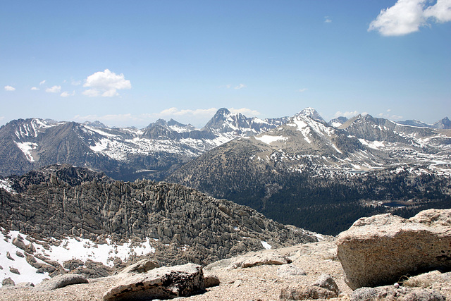 Northwest from near Mono Pass.