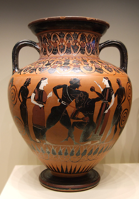 Amphora with Theseus Killing the Minotaur in the Getty Villa, July 2008