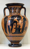 Amphora with Herakles and the Boar in the Getty Villa, July 2008