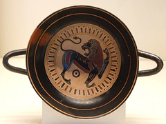 Kylix with a Lion in the Getty Villa, July 2008