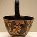 Ladle with a Satyr and a Maenad in the Getty Villa, July 2008