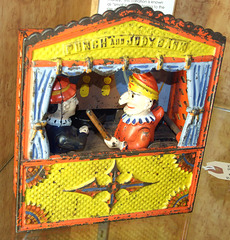 Punch & Judy Antique Bank in the Toy Museum at FAO Schwarz, May 2007