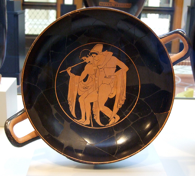 Kylix with Revelers in the Getty Villa, July 2008