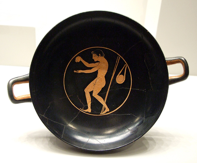 Kylix with an Athlete Applying Oil in the Getty Villa, July 2008