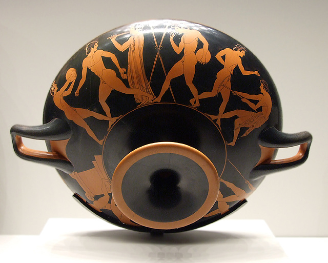 Kylix with Pentathletes in the Getty Villa, July 2008