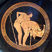 Detail of a Kylix with a Sex Scene Attributed to the Foundry Painter in the Getty Villa, July 2008