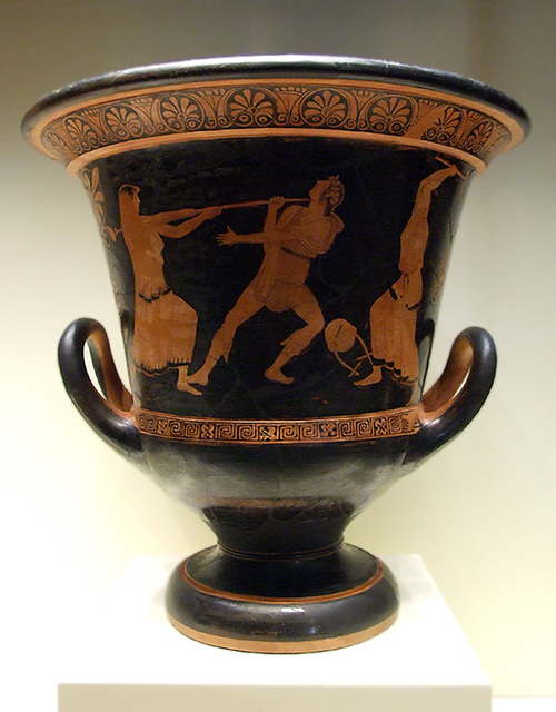 Calyx Krater with the Death of Orpheus in the Getty Villa, July 2008