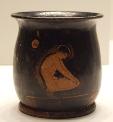 Mug with a Bathing Athlete in the Getty Villa, July 2008