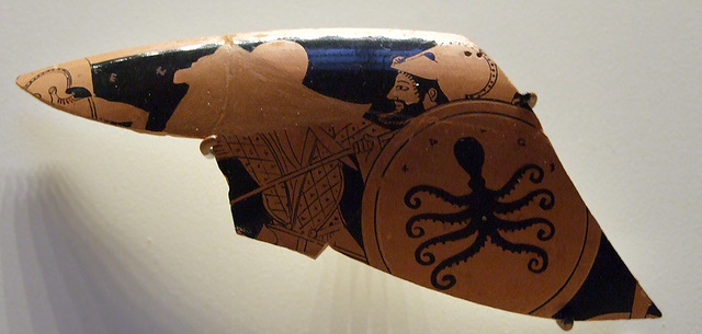 Fragment of an Archer With Warriors in the Getty Villa, July 2008