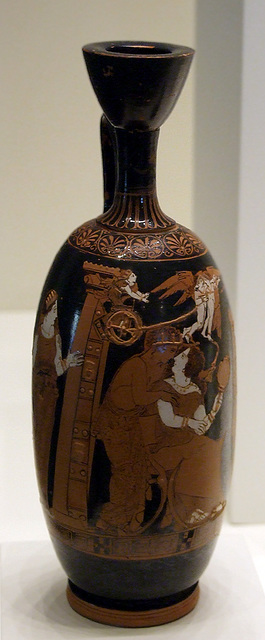 Oil Jar with Paris and Helen in the Getty Villa, July 2008