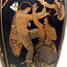 Detail of a South Italian Storage Jar with a Scene from the Oresteia in the Getty Villa, July 2008