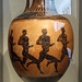 Panathenaic Amphora with Runners in the Getty Villa, July 2008