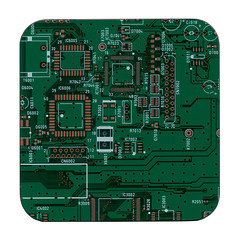 A PCB coaster