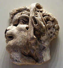 Ivory Applique with the Head of Pan in the Getty Villa, July 2008