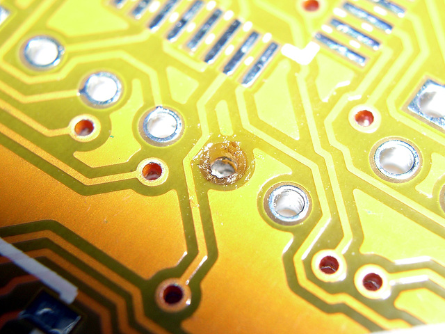 Defective PCB - back side