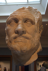 Head of a Bearded Hellenistic Man in the Getty Villa, July 2008