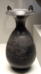 Etruscan Pitcher with Incised Decoration in the Getty Villa, July 2008