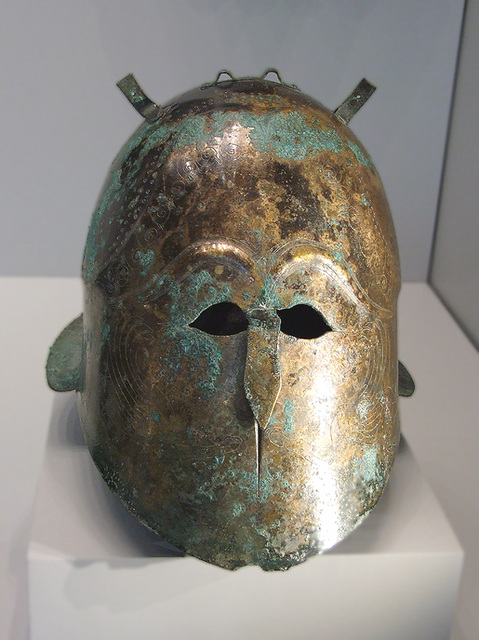 Bronze Helmet in the Getty Villa, July 2008