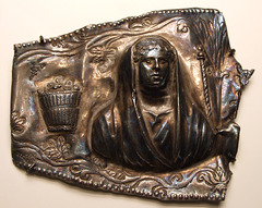 Silver Applique with Ceres in the Getty Villa, July 2008