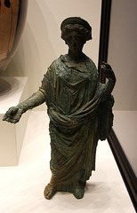 Bronze Statuette of a Goddess Probably Ceres in the Getty Villa, July 2008