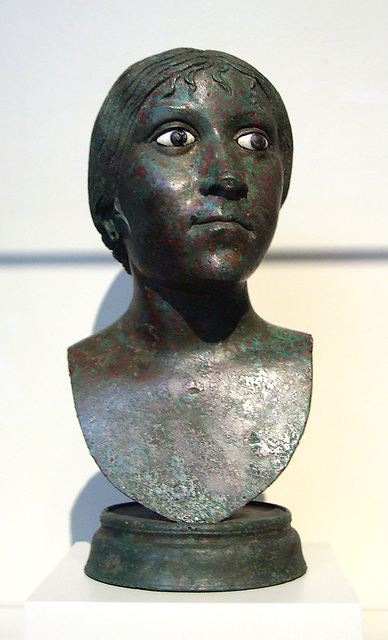 Roman Bust of a Woman in the Getty Villa, July 2008