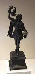 Statuette of a Lar with a Drinking Horn and a Patera in the Getty Villa, July 2008