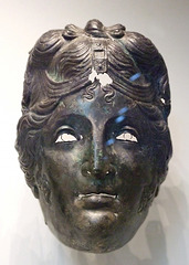 Mask from a Roman Cavalry Helmet in the Getty Villa, July 2008