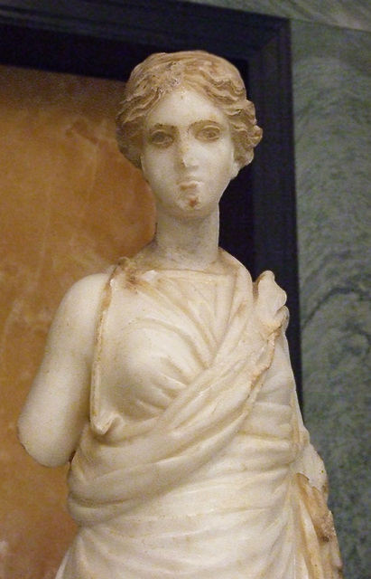 Detail of a Statue of a Muse in the Getty Villa, July 2008