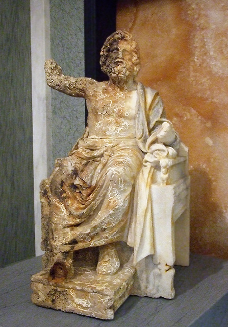 Enthroned Zeus in the Getty Villa, July 2008