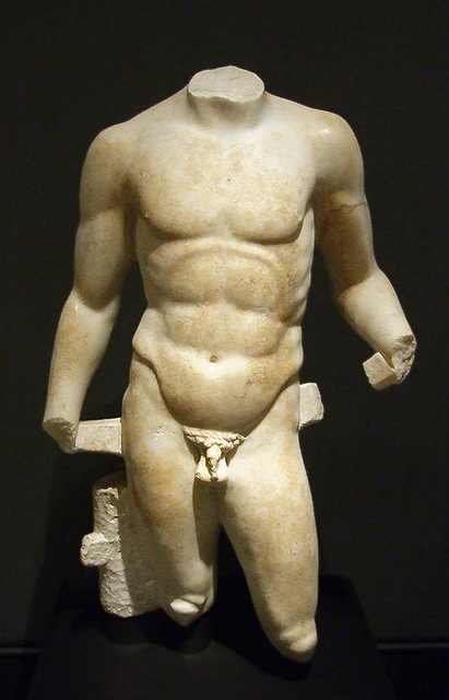 Torso of an Athlete in the Getty Villa, July 2008