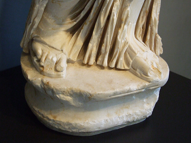 Detail of a Statue of Venus Genetrix in the Getty Villa, July 2008