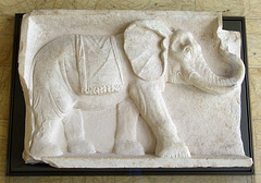 Relief of an African Elephant in the Getty Villa, July 2008