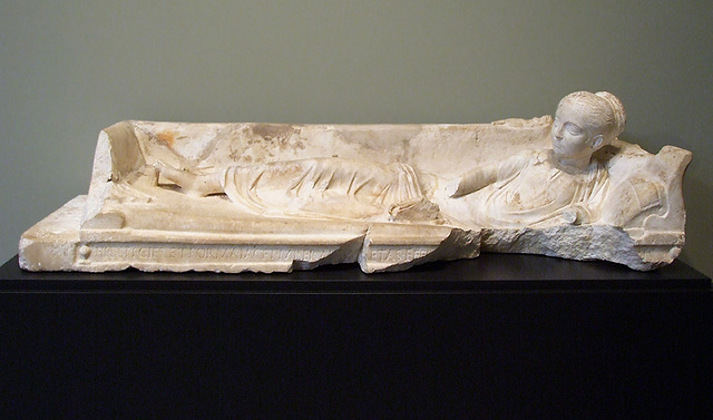Roman Grave Monument of a Girl in the Getty Villa, July 2008