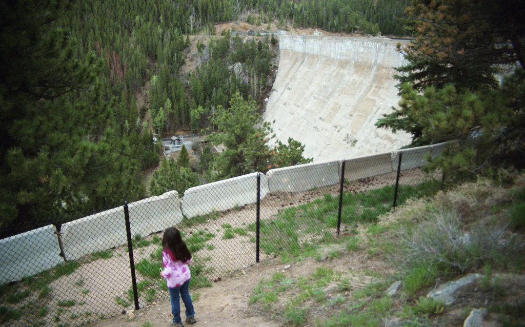 Natalie at Barker Reservoir Dam