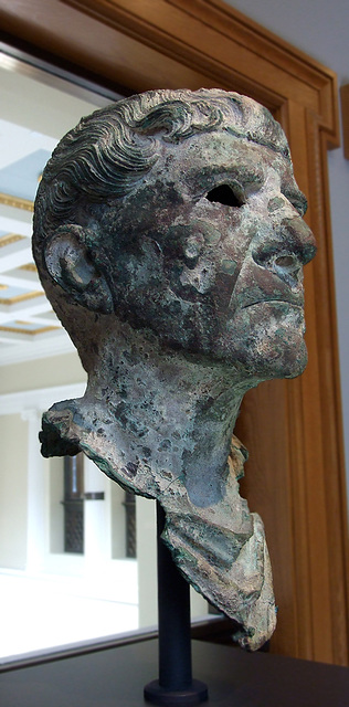 Bronze Bust of a Trajanic Man in the Getty Villa, July 2008