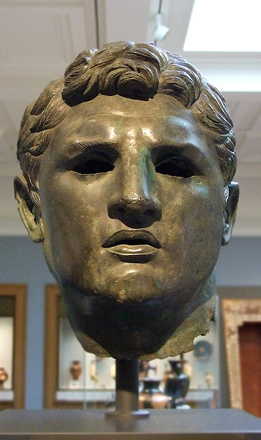 Bronze Head of a Man in the Getty Villa, July 2008