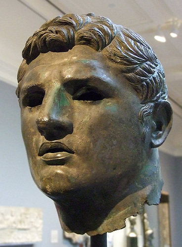 Bronze Head of a Man in the Getty Villa, July 2008