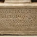 Detail of the Inscription on the Bust of Boy Named Martial in the Getty Villa, July 2008