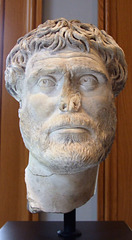 Head of a Bearded Antonine Man in the Getty Villa, July 2008