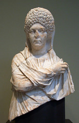 Portrait of a Mature Woman in the Getty Villa, July 2008