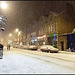 snowy night in Walton Street