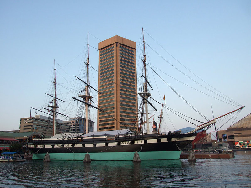 The Constellation in the Inner Harbor in Baltimore, September 2009