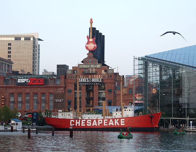 The Chesapeake in the Inner Harbor in Baltimore, September 2009