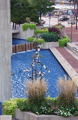 Light Street Fountain in the Inner Harbor in Baltimore, September 2009