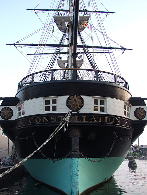 The Constellation in the Inner Harbor in Baltimore, September 2009