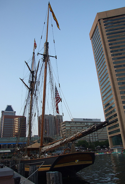 Ship in the Inner Harbor in Baltimore, September 2009