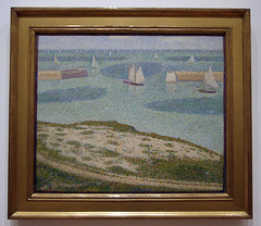Port-en-Bessin: Entrance to the Harbor by Seurat in the Museum of Modern Art, July 2007