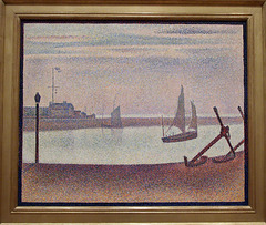 Channel at Gravelines- Evening by Seurat in the Museum of Modern Art, July 2007